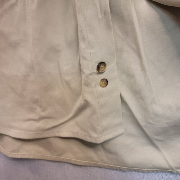 Chase Authentics Mens XXL Beige Button-Up Shirt Cotton Racing Nascar - Picture 6 of 9